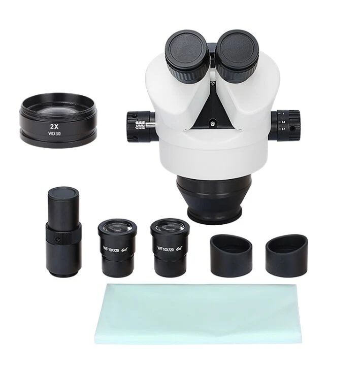 7X-90X Simul Focal Adjustment Trinocular Zoom Stereo Microscope Head (BM-400H)