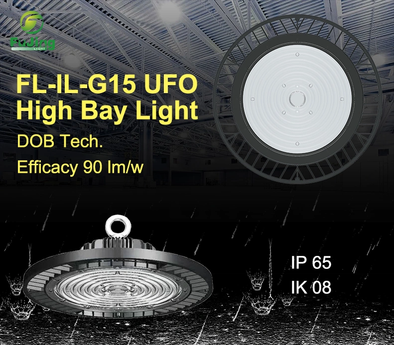 0-10V Dimmbare industrielle LED-Innenbeleuchtung für Lagerhalle 150W UFO High Bay