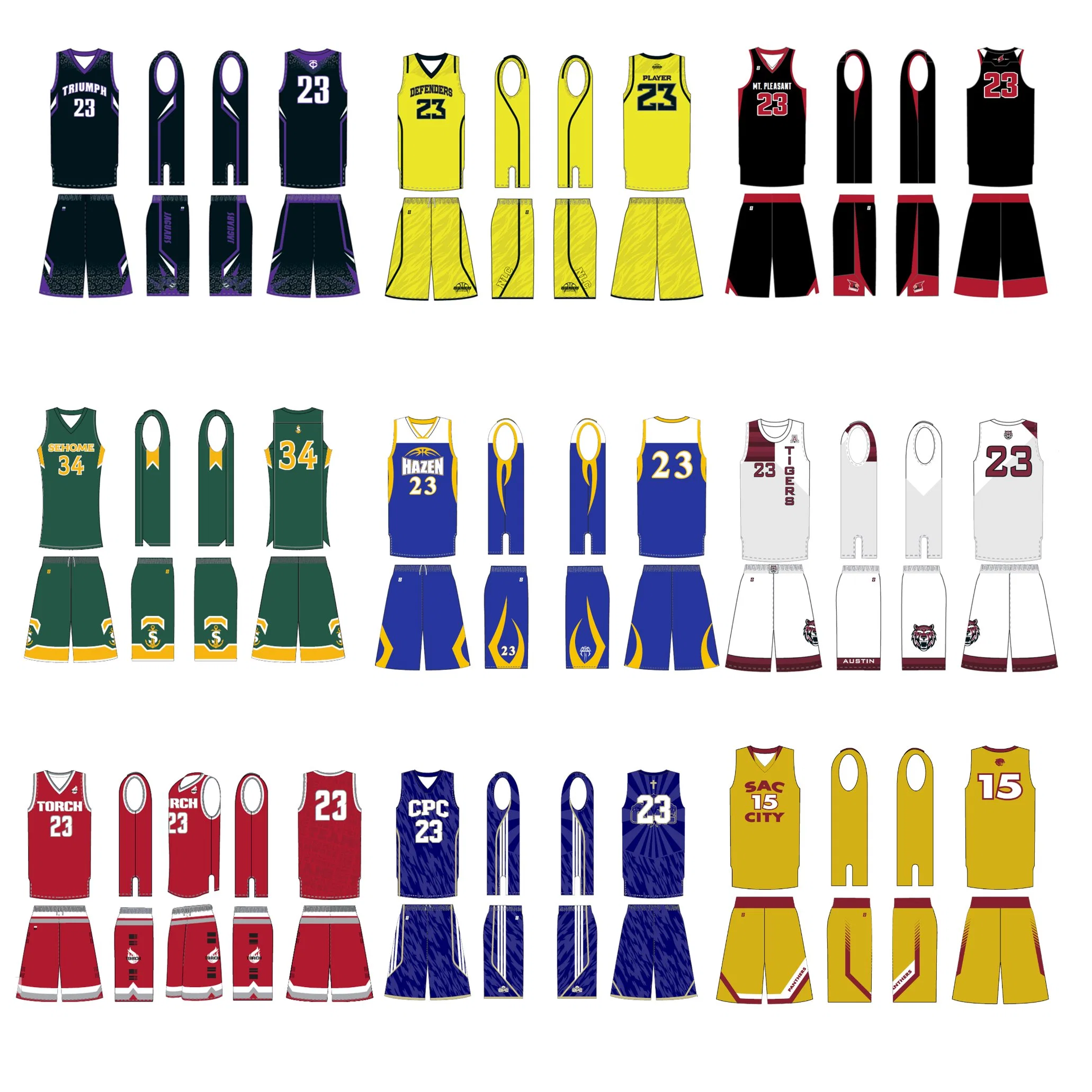 Última sublimação do basquetebol reversível Jersey Design Personalizado de uniformes de basquete se sublima sportswear