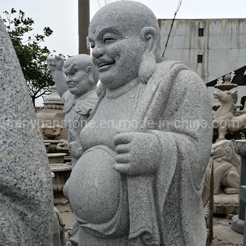 White Marble Buddha Sculpture Laughing Buddha
