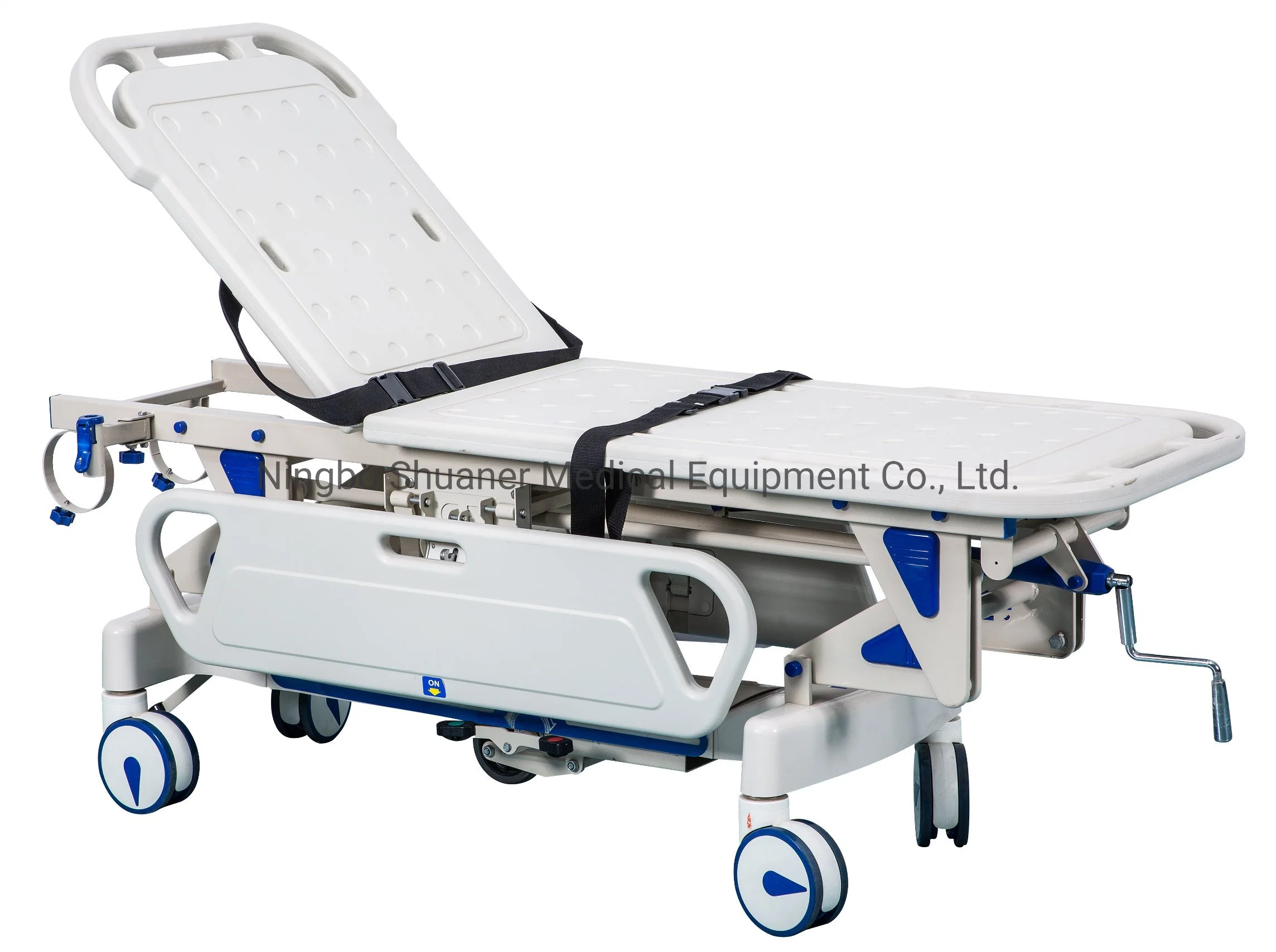 Medical Patient Transport Stretcher Lift Flat Cart Trolley Manufacturer Medical Equipment