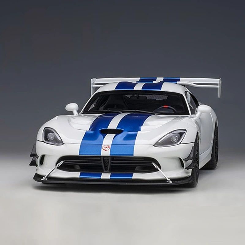 1: 18 Dodge Viper Srt Resin Car Model Scale Car Model White