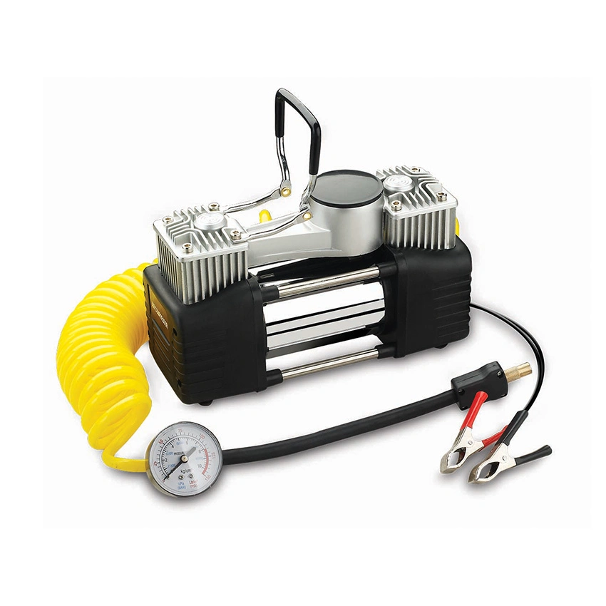 Compresor de aire para inflar neumáticos de coche con motor de CC de 12V