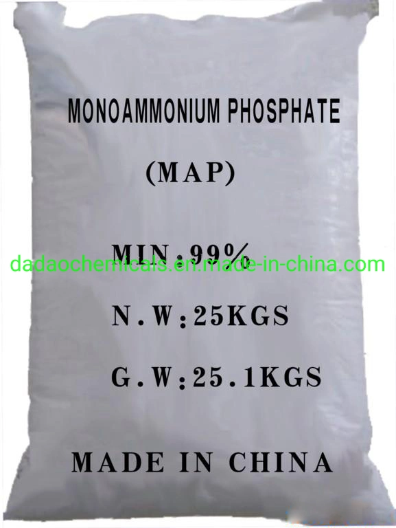 Map Monoammonium Phosphate 12-61-0 73% 50kg 25kg Bag for Plants/Fruits