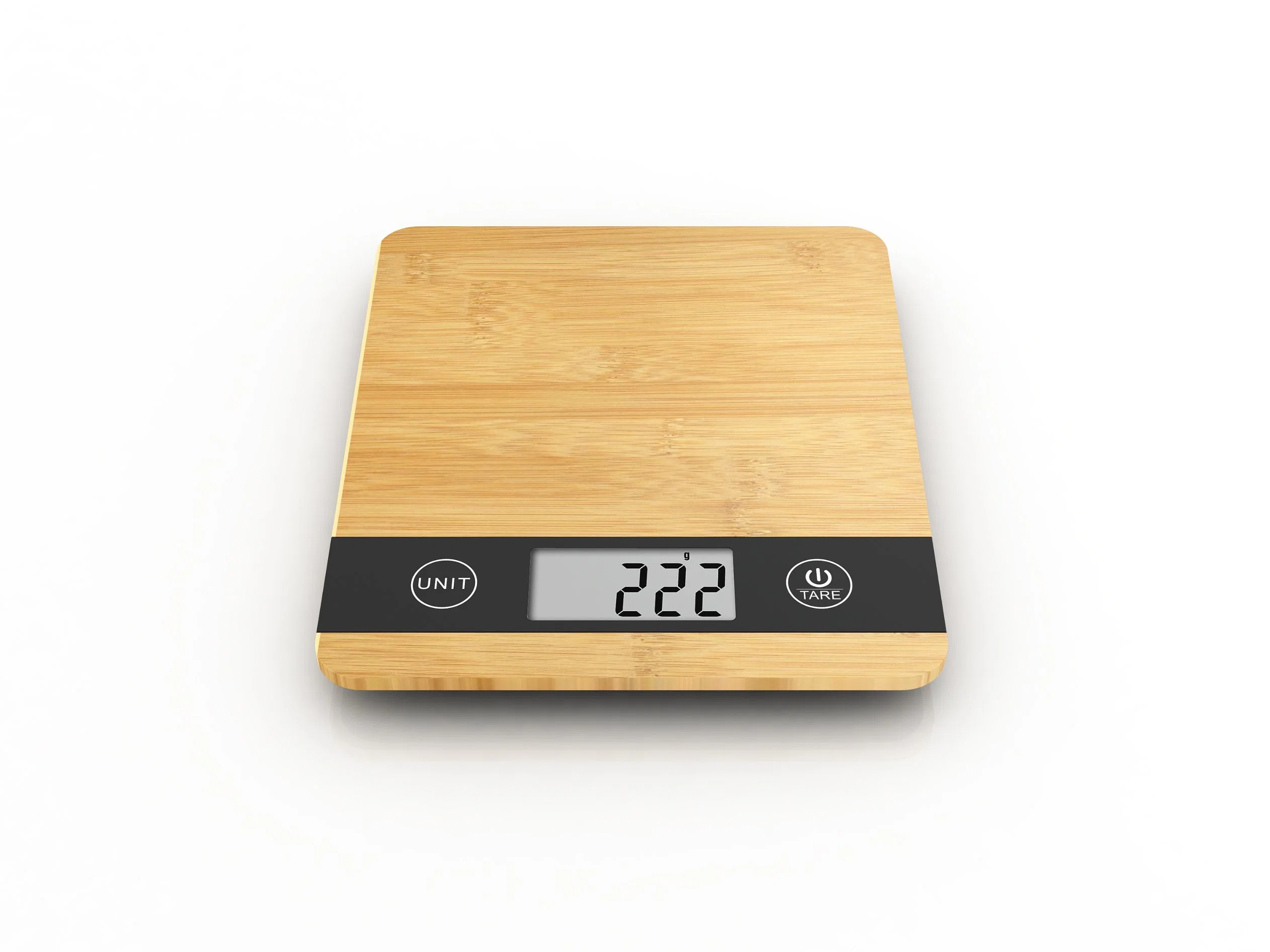 5kgs Electronic Kitchen Scale Bamboo Cooking Weighing Scales Wooden Weight Scale