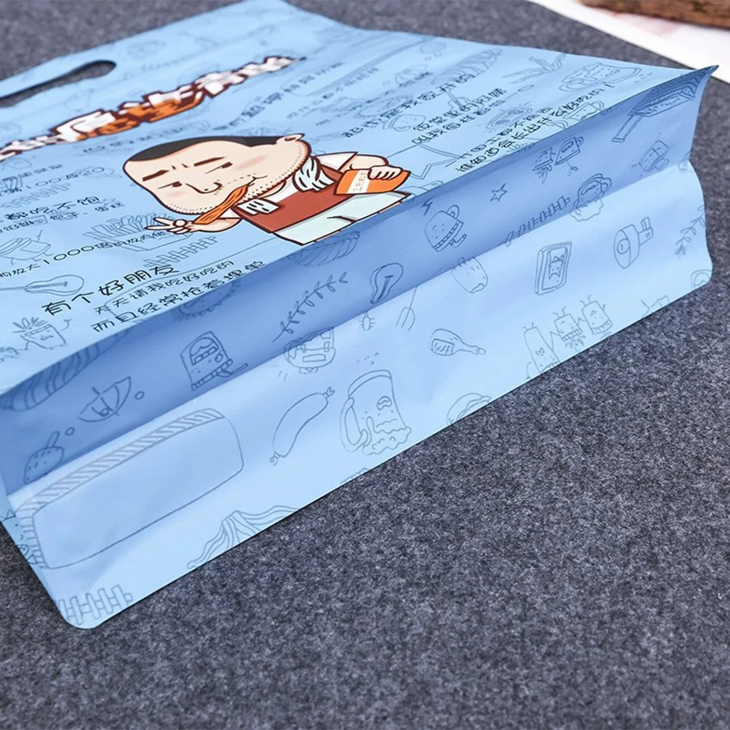Cartoon portátil Cartoon padrão Crianças como Snack Gift saco plástico Saco
