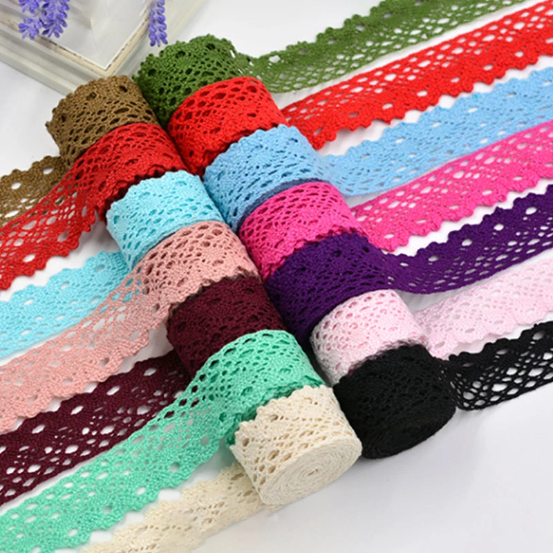 Apparel Accessory Cotton Crochet Lace Trim Bowknots Lace Ribbon