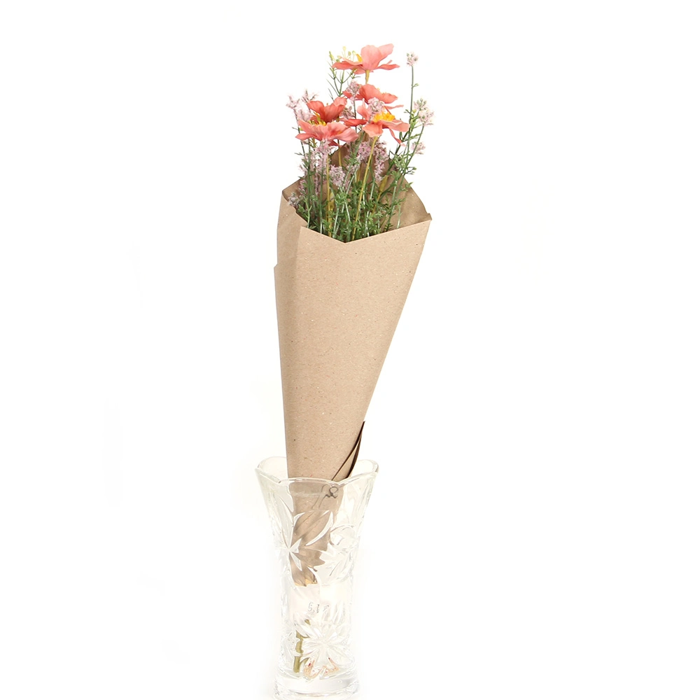 Artificial Flowers Flower with Kraft Paper Bouquet Spring & Summer Home Decoration Wedding Party Everyday