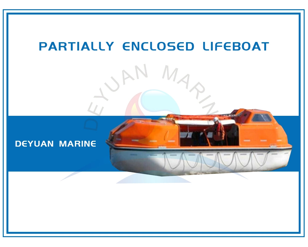 Solas Partially Enclosed Davit-Launched Lifeboat with 20 Person Capacity