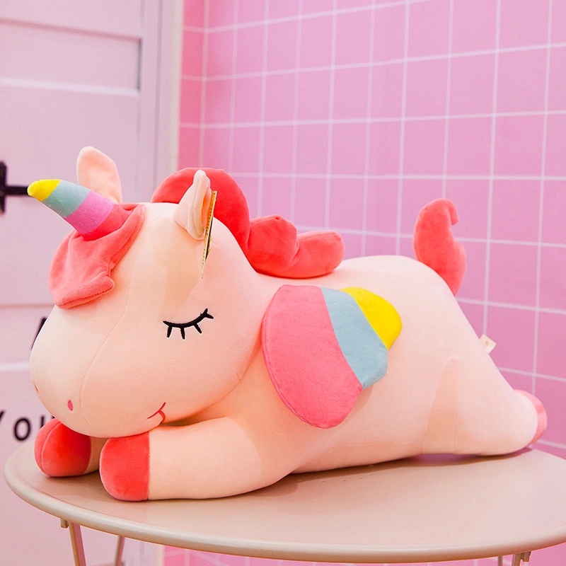 New Design Manufacture Soft Plush Stuffed Unicorn Animal Doll Cute Pillow Toy