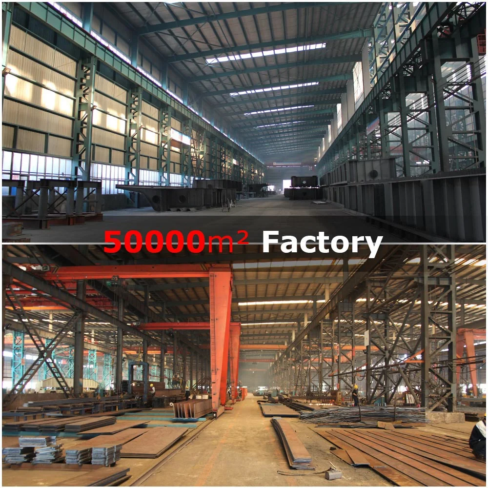 Almacén de acero Hangar Industrial Factory Prefab Construcción de la estructura de acero