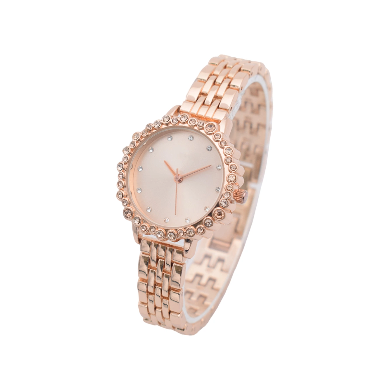 Luxus Fashion Alloy OEM / ODM Quarz Damen Armbanduhr Stone Watch