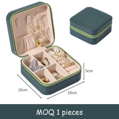 2023 Yiwu Market Sourcing Buying Agent Gift Travel Jewelry Box Case Organizer Display Case for Rings Earrings Necklaces Storage Box