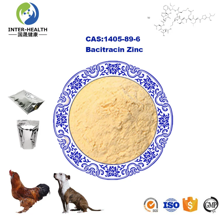 Wholesale Bacitracin Zinc Powder CAS 1405-89-6 Zinc Bacitracin Used for Feed Additive