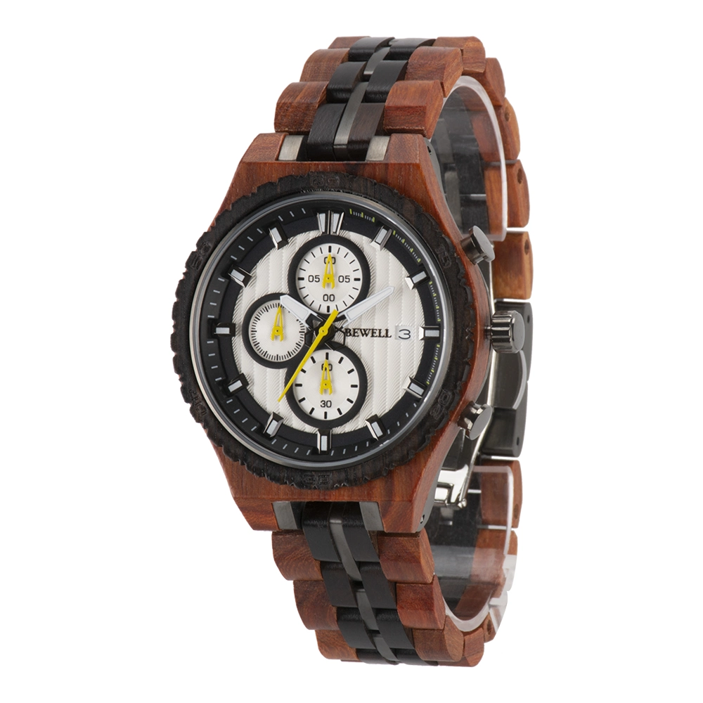 Bewelll Design High quality/High cost performance  Chronograph Wooden Watch