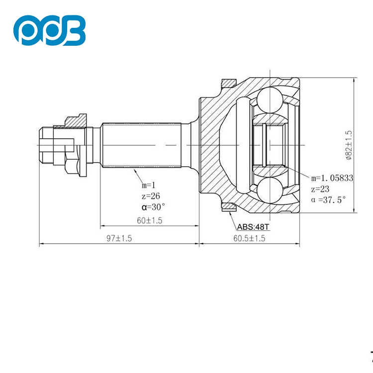 Kit de junta CV para o eixo dianteiro esquerdo Toyota Corolla Avensis Junta CV 4341002240 859037