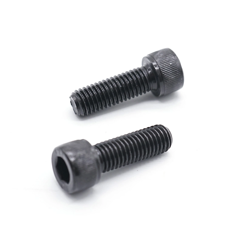 #10 Nylon Patch Black 304 Passivation Round Head Cap Bolt