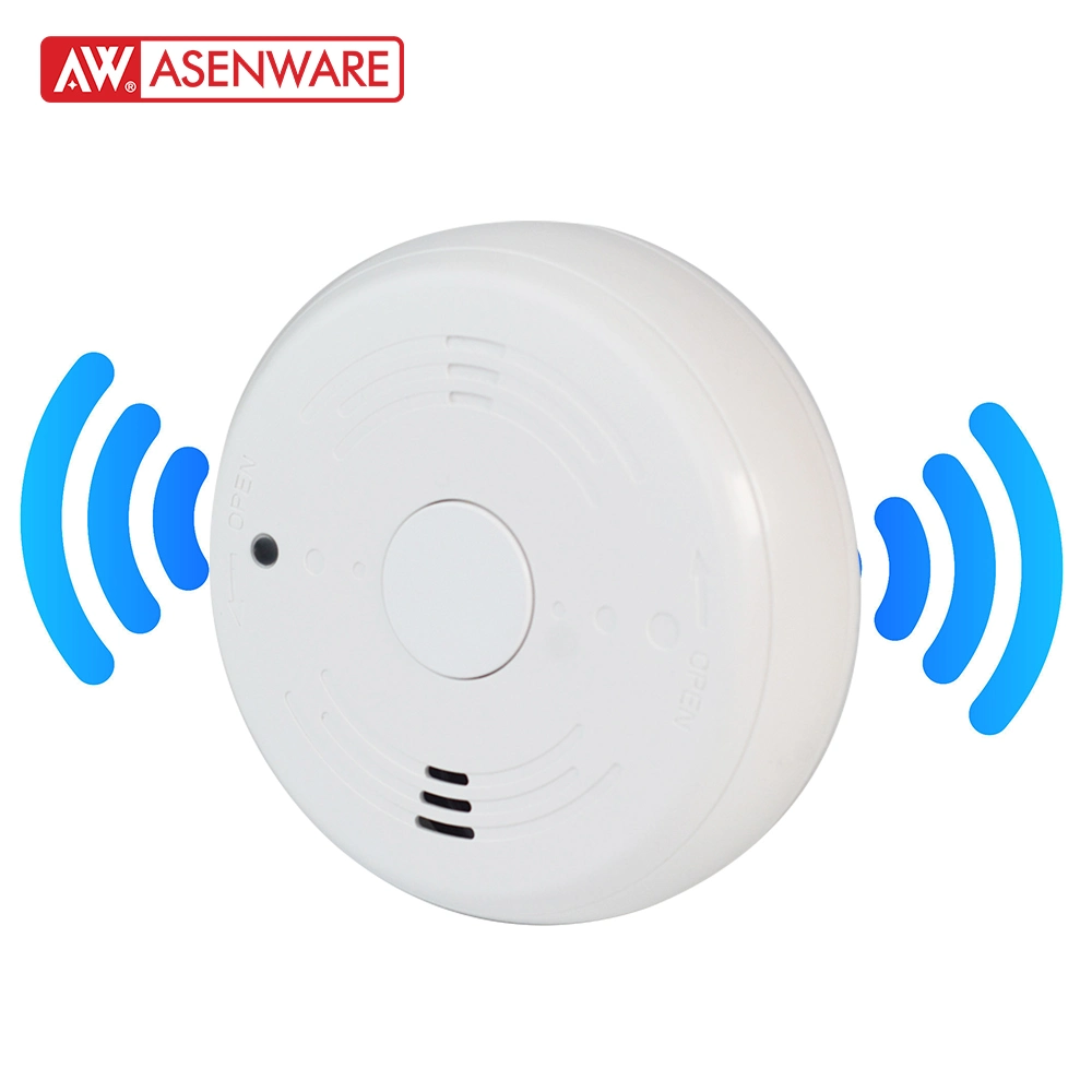 Smart Intelligent WiFi Strobe Smoke Detector for Tuya APP Fire Wireless Alarm System