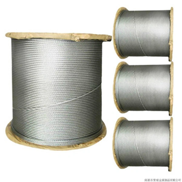 6X37+FC Steel Wire Ropes Steel Cable for Bridge Suspension