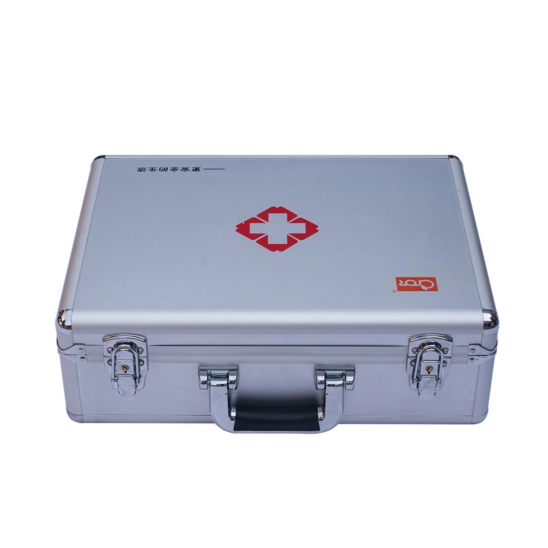 Multi-Functional Lockable Shockproof Portable Aluminum Medical Box for First Aid Kit