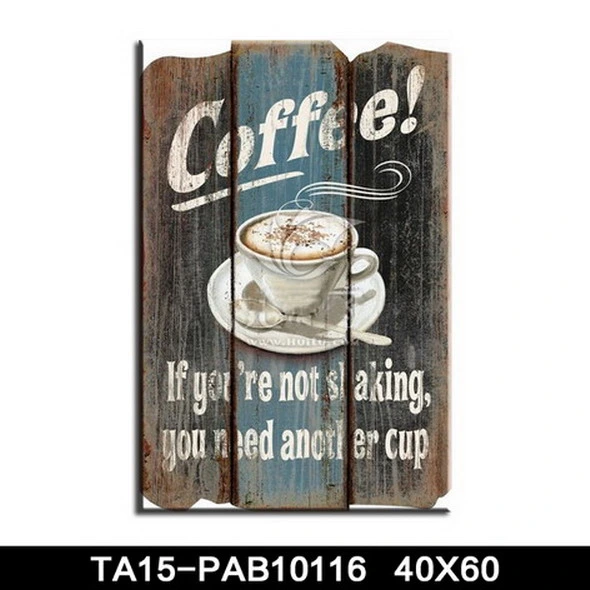 Factory Direct Sale Custom Wood Wall Sign Printing Arts Craft Café Club