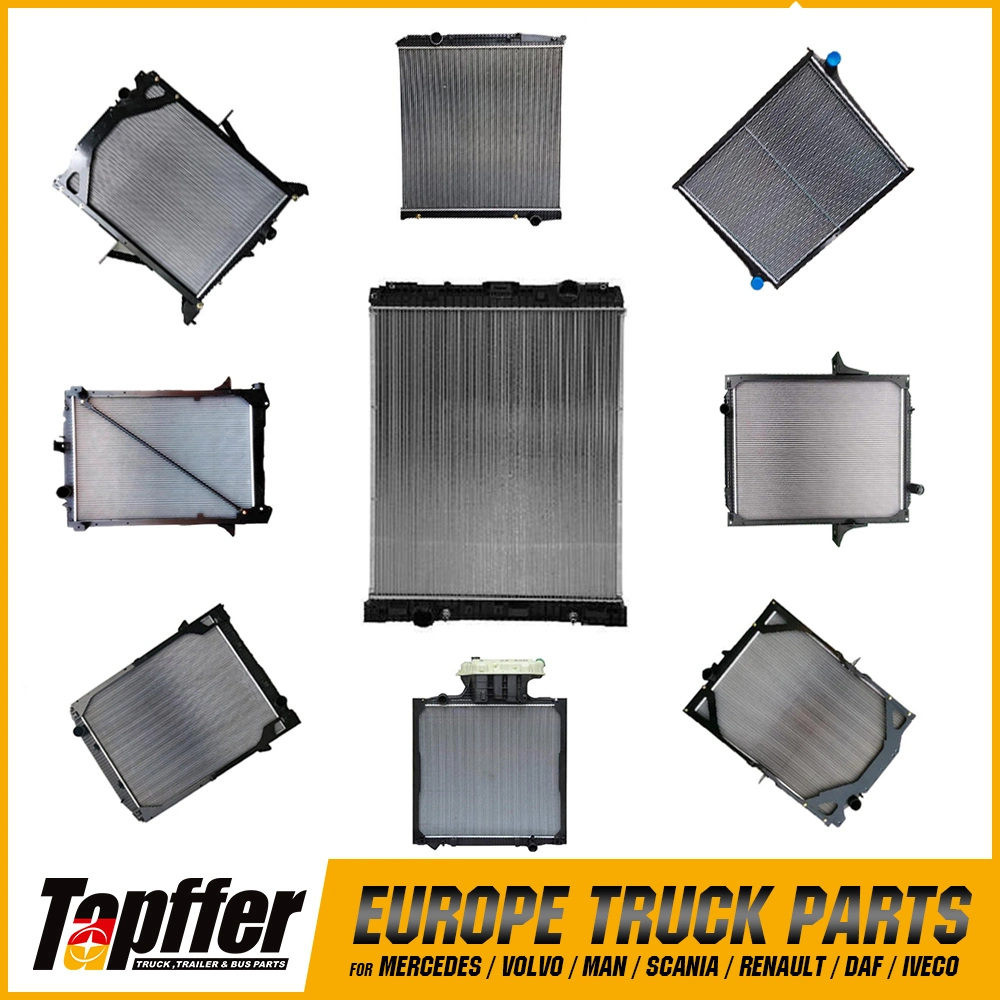 Truck Radiator for Volvo / Scania / Man / Mercedes / Daf / Renault / Iveco Over 1000 Items Heavy Duty Truck Spare Parts
