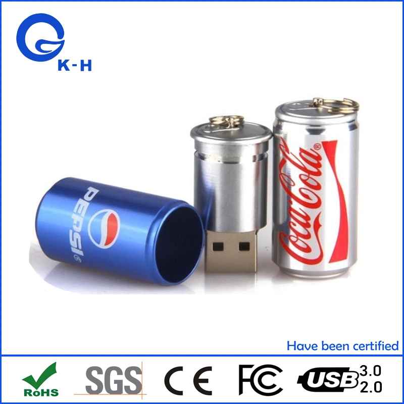 Metal Coca Cola Style USB Flash Memory Storage 1GB 2GB 4GB 8GB