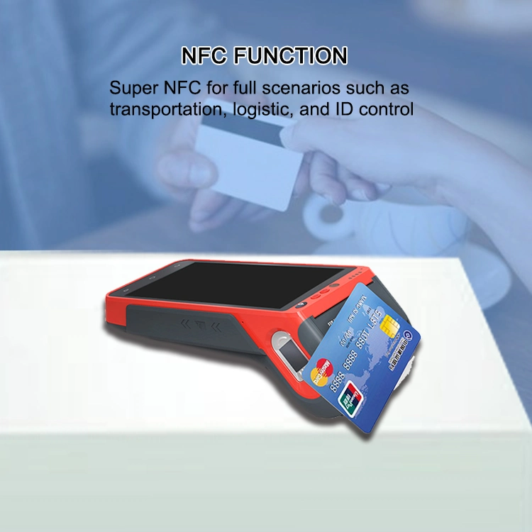 Rugged Hand Held Mobile Airtime 4G Android Ticket Printer All-in-One POS Terminal Built in Printer for Grocery Hcc-Z100