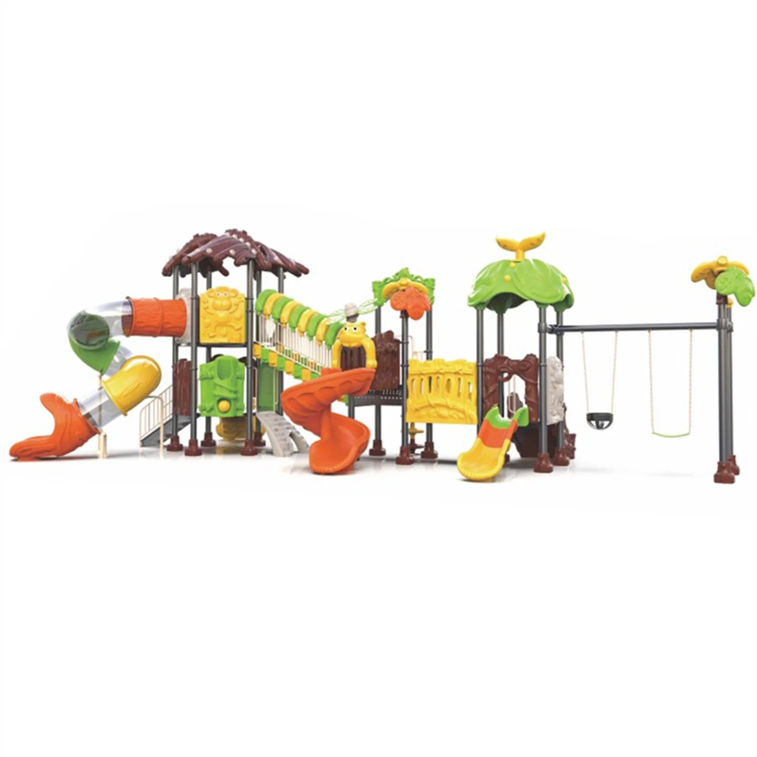 Les diapositives de terrain de jeux de plein air Parc de loisirs pour enfants Combinaison d'équipements 279b