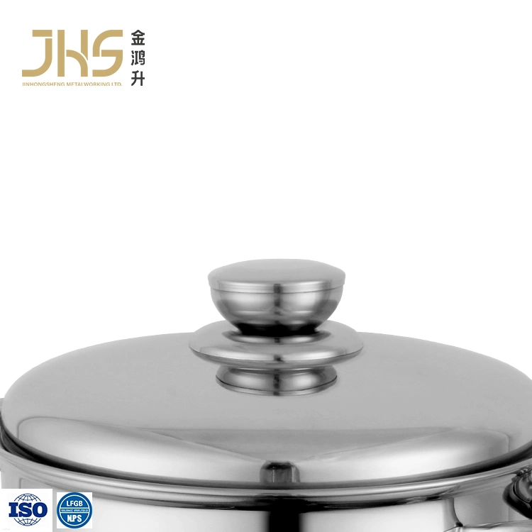 Large Size 11/13.5/15.5L 26/28/30cm Housewares Cookware Set with Stainless Steel Double-Ear Soup Noodle Cooking Pot Direct Fire Use Not Broken