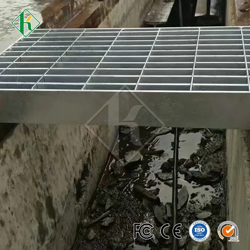 Kaiheng Galvanised Steel Bar Grating Suppliers Trench Cover Plate China Steel Grating Drain Basins Grates