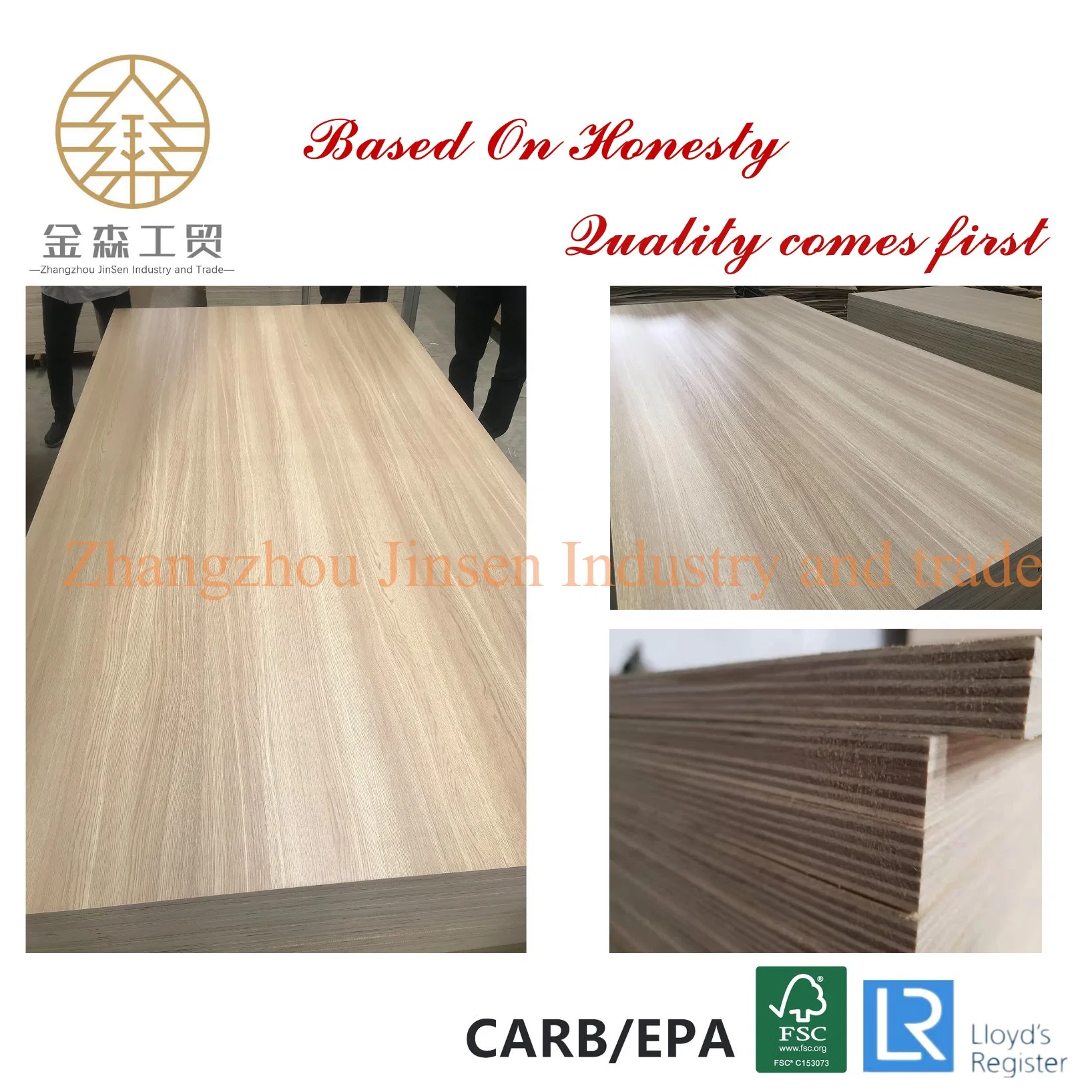 Laminated Hardwood Melamine Plywood Timber Melamine Surface Plywood for Sale