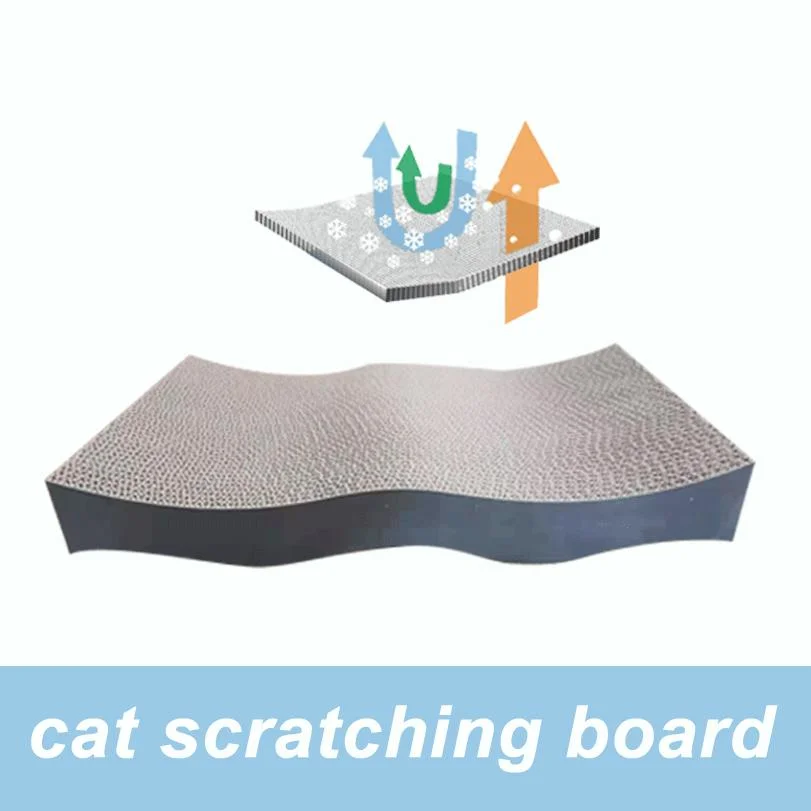 Cat Scratching Board Cat Toy (Pet Products) Made of Pad Corrugated Paper Used for Kitten Grinding Nails Tools