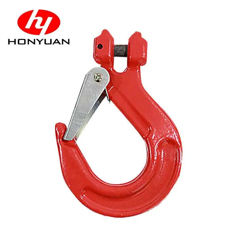 High Tensile Self Colored or Painted or Zinc Plated G80 Clevis Sling Hook with Latch