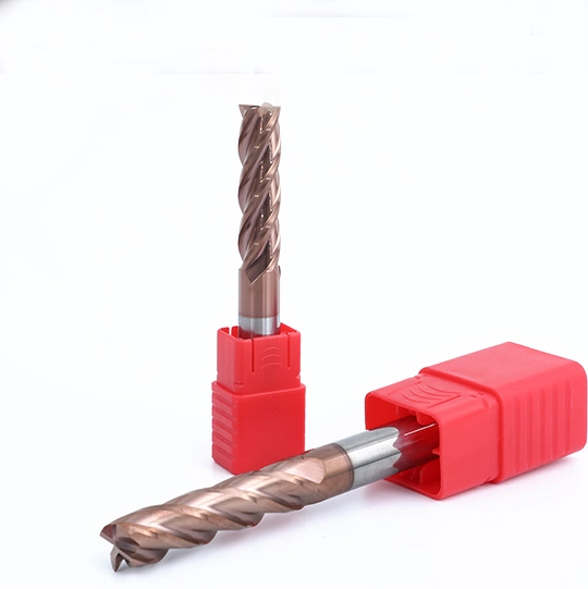 Solid Carbide Endmill CNC Cutter Tool for Metal Milling Cutter Router Bits Grinding Machine Square Face End Mill HRC 45/55/60/70