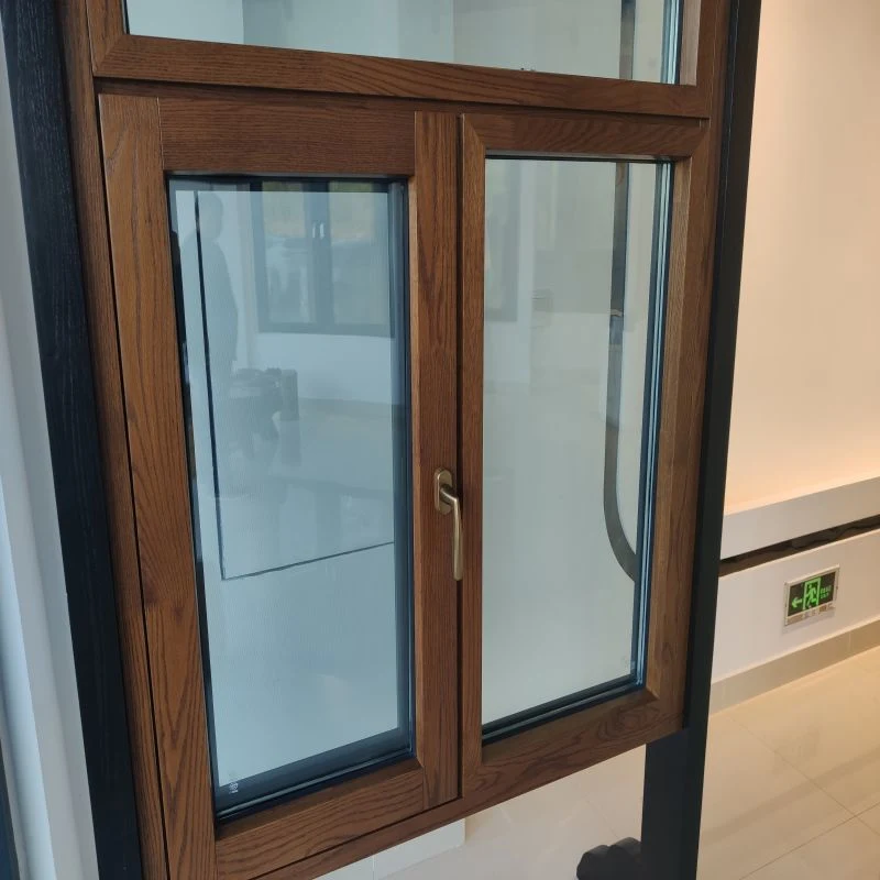 Vidrio templado doble cuarto de baño de seguridad de la casa de interiores Persianas de aluminio con persianas de ventana de obturador de Windows