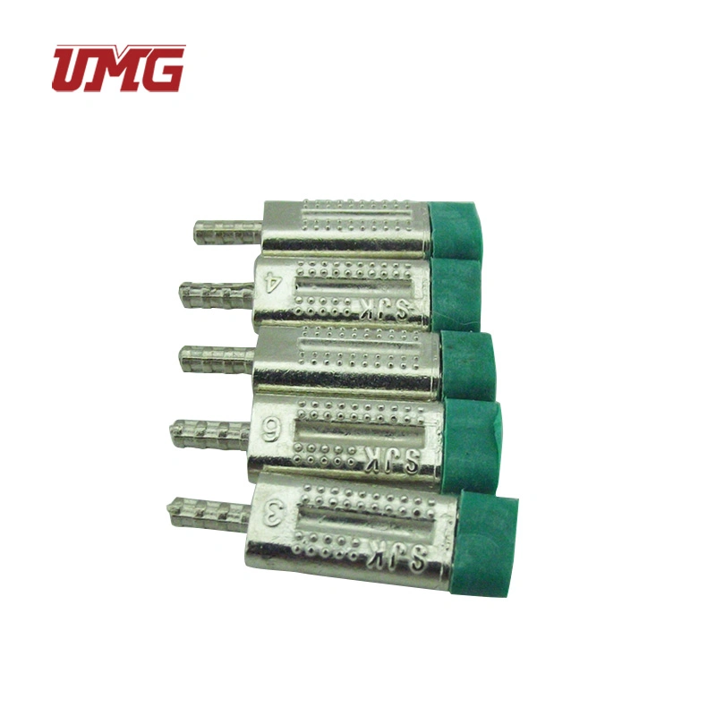 Dental Dowel Twin Pins Green Double Pins with Metal Sleeves