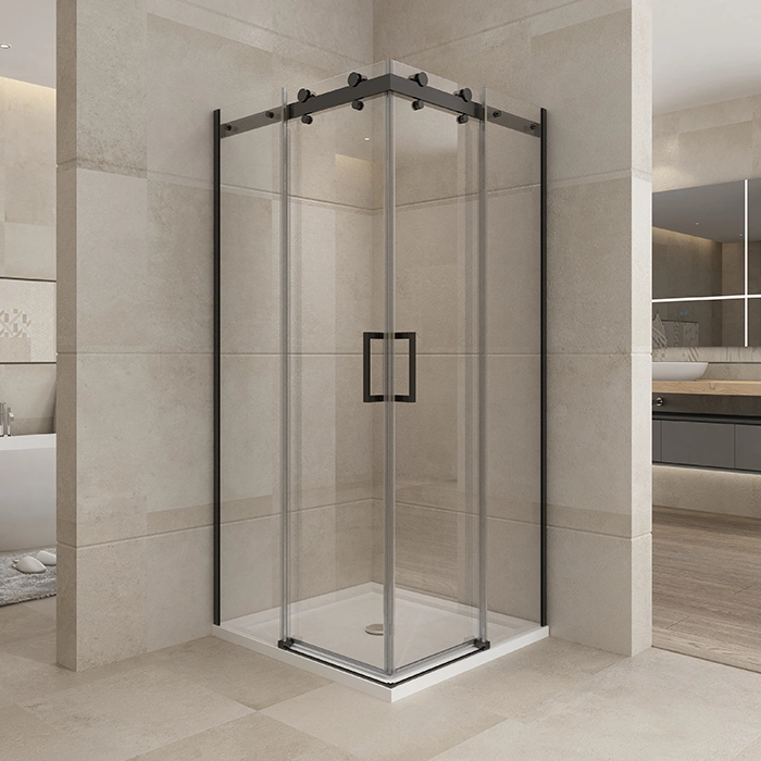 10mm Clear Tempered Glass Top Roller Sliding Shower Screen