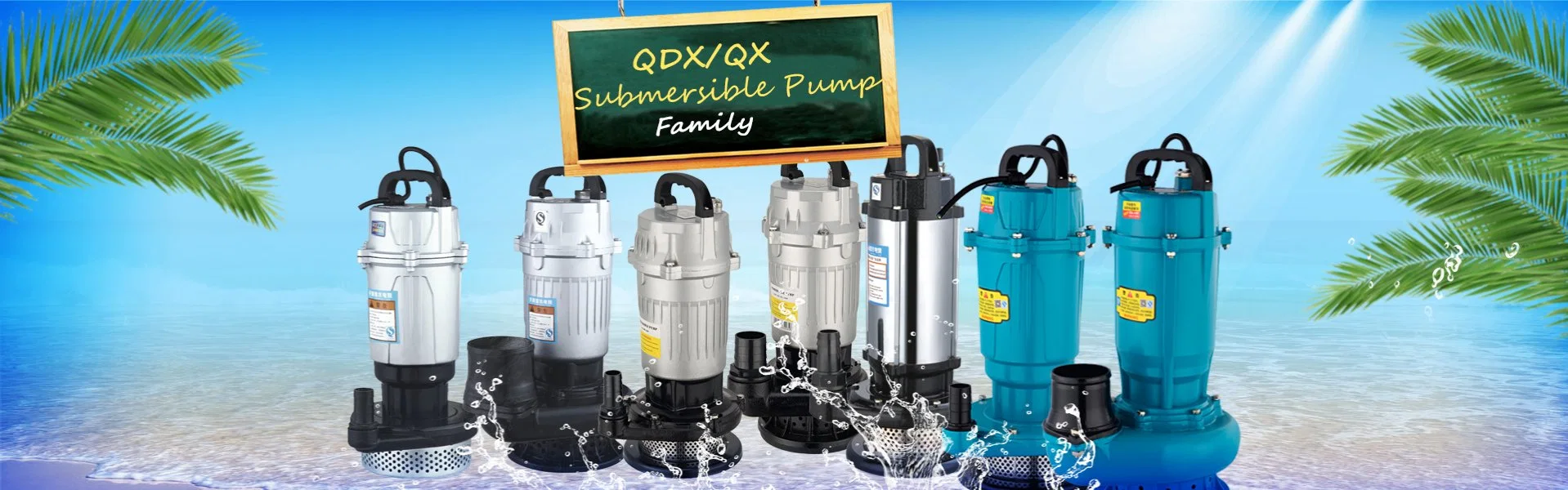 Pompes submersibles électriques QDX (boîtier en aluminium) de haute qualité