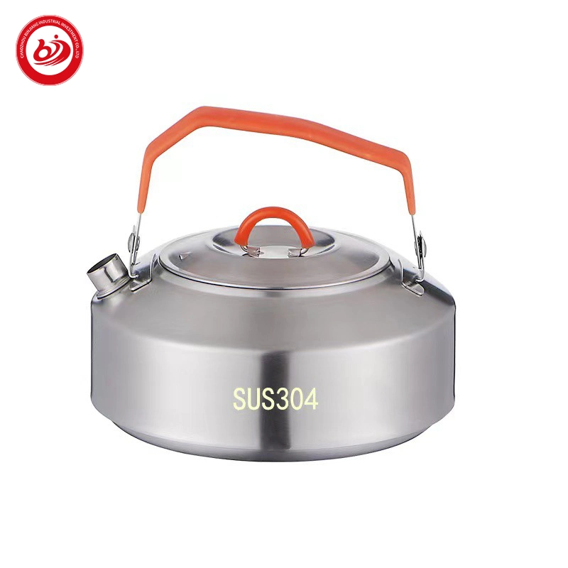 Utensílios Pot Pan Caminhadas Ferramentas para piquenique cozinhar Portátil Viagem em aço inoxidável Jogo de panelas de aço Camping Caminhadas Outdoor jogo de Chaleira