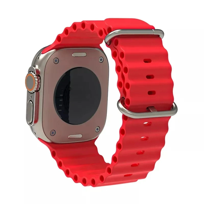 حزام حلقة رياضية سيلواحدة لينة مخصص لـ Apple Smart Watch شريط سيليكون لـ Apple Watch Band iWatch 4/5/6/7 38/40/42/44