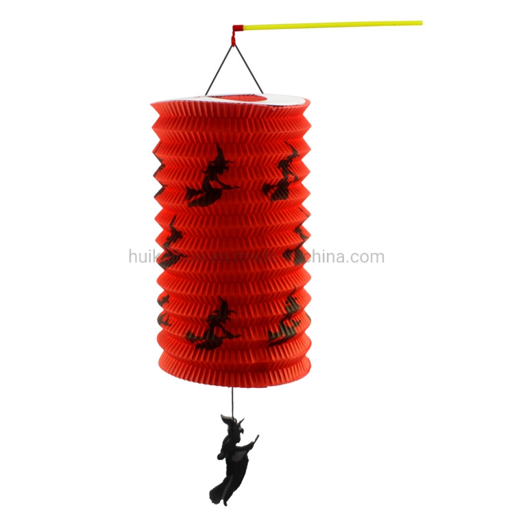 Halloween Party Decoration Children Play Hanging Cylinder Accordion Paper Lantern