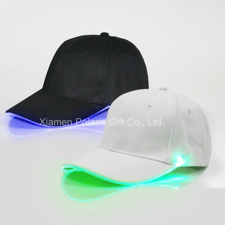 Gorra de béisbol con diseño personalizado de moda con luces LED