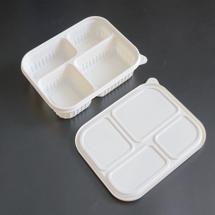 Comida biodegradable Bento Tiffin Box contenedor de almacenamiento de alimentos Oficina de estudiantes Potence almuerzo caja