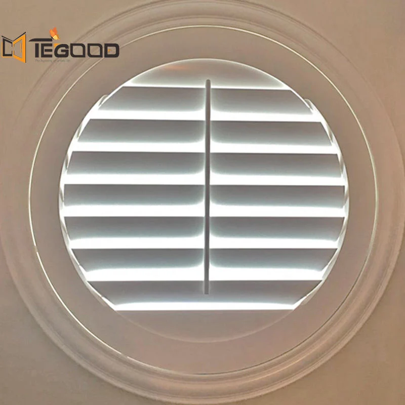 Professional Custom-Made Window Special Shapes Small Round Circular Window Shutter for Sale