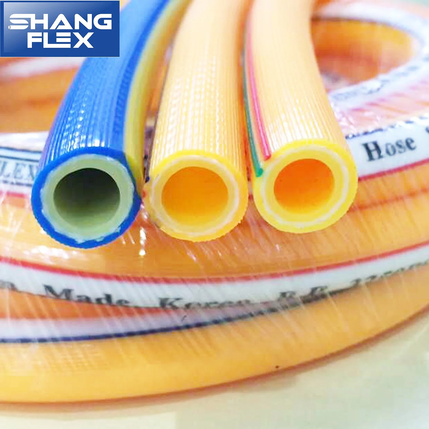 Yellow Color Reinforced High Pressure Spray PVC Hose