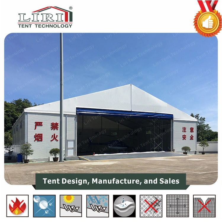 20m Span Aircraft Hangars with Inflatable Roof System and Sandwich Walls for Sale