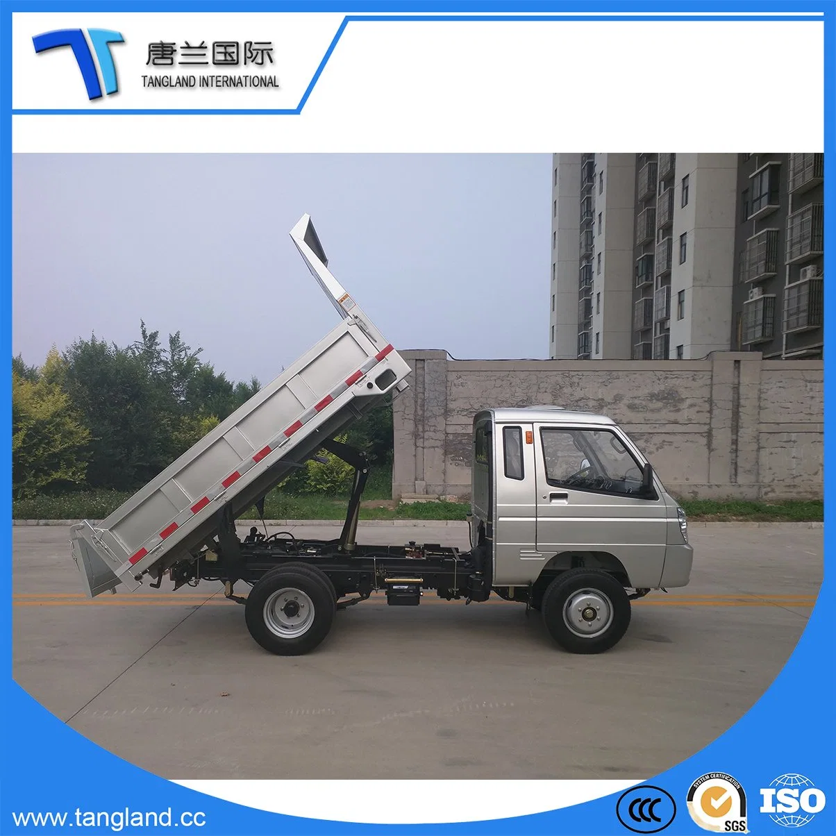 Kipper/Kipper/Dumping Truck mit einreihiger Kabine Benzinmotor aus China