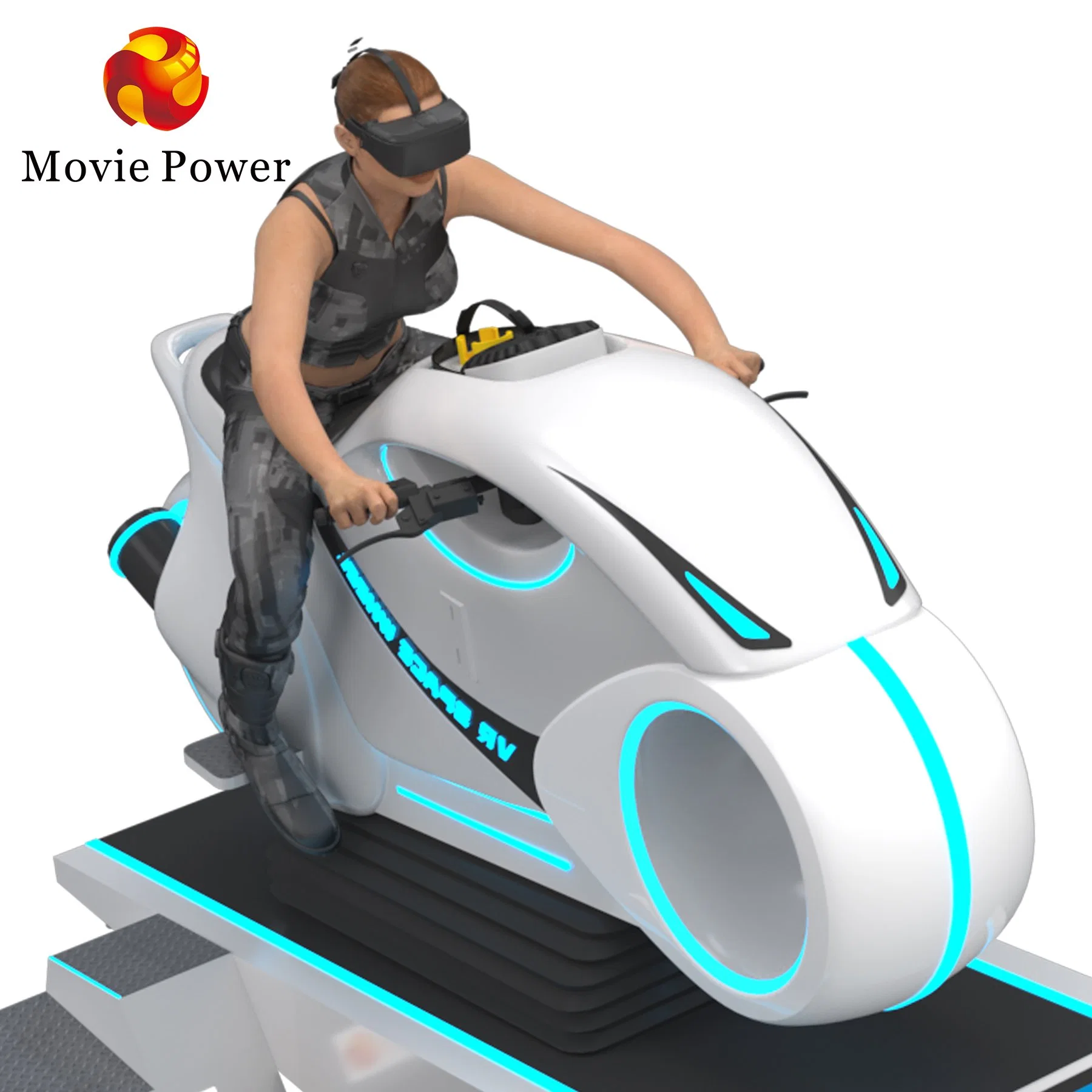 Movie Power 9d Vr Racing Car Simulator Virtual Reality Driving Game Machine with Vr Theme Parks Amusement Parks and Shopping Malls