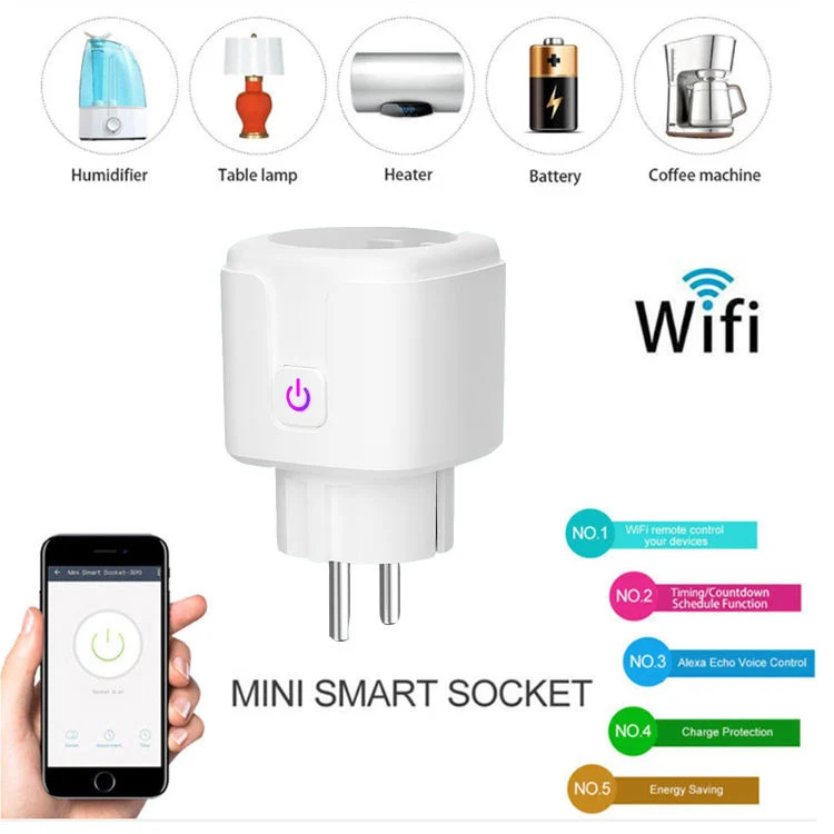 WiFi Smart Plug Socket Outlet WLAN Smart Steckdose Timing Socket